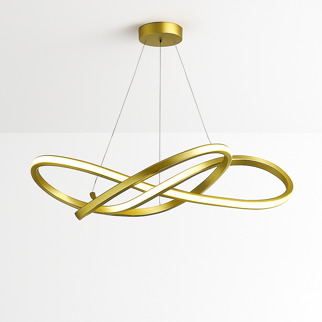 lustre moderne à led pour décoration intérieure élégante