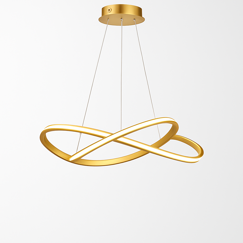 lustre moderne à led pour décoration intérieure élégante