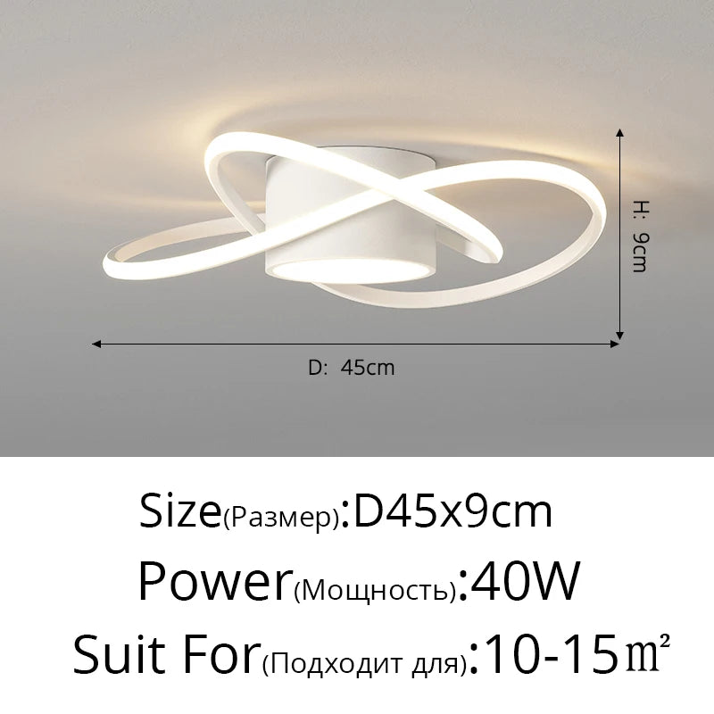 lustre moderne led pour décoration intérieure nordique élégante