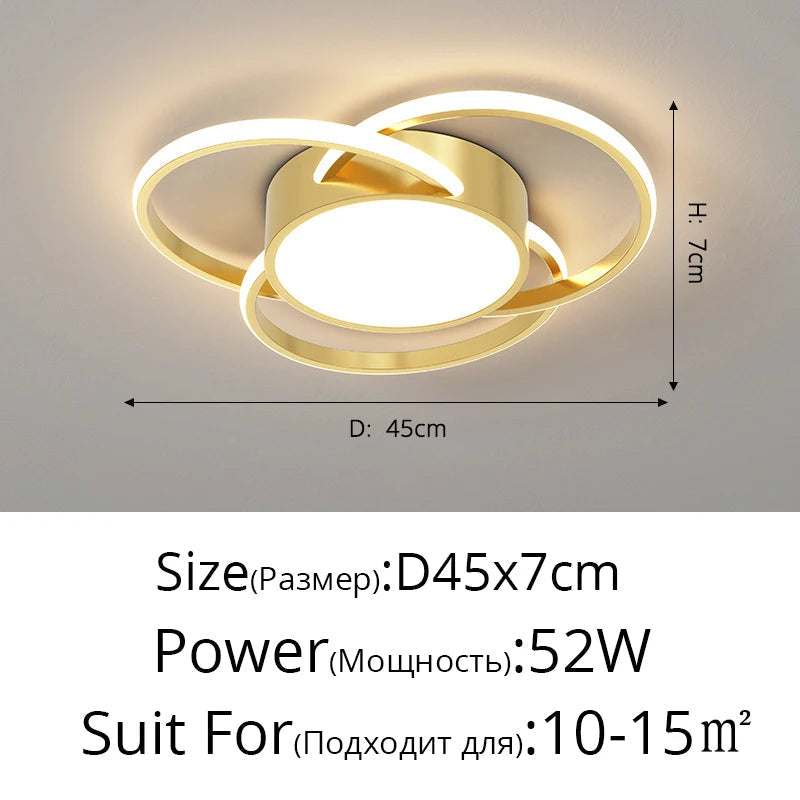 lustre moderne led pour décoration intérieure nordique élégante