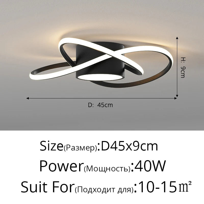 lustre moderne led pour décoration intérieure nordique élégante