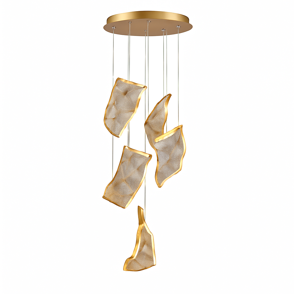 lustre moderne led pour duplex escalier bar et magasin de vêtements