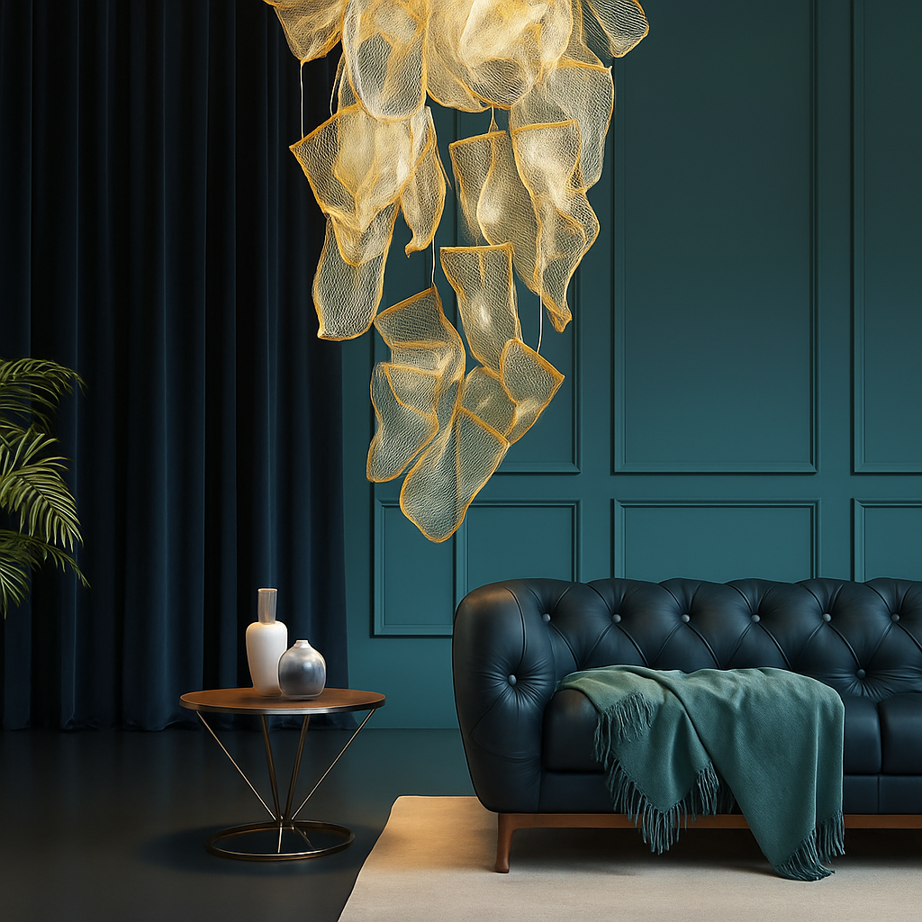 lustre moderne led pour duplex escalier bar et magasin de vêtements