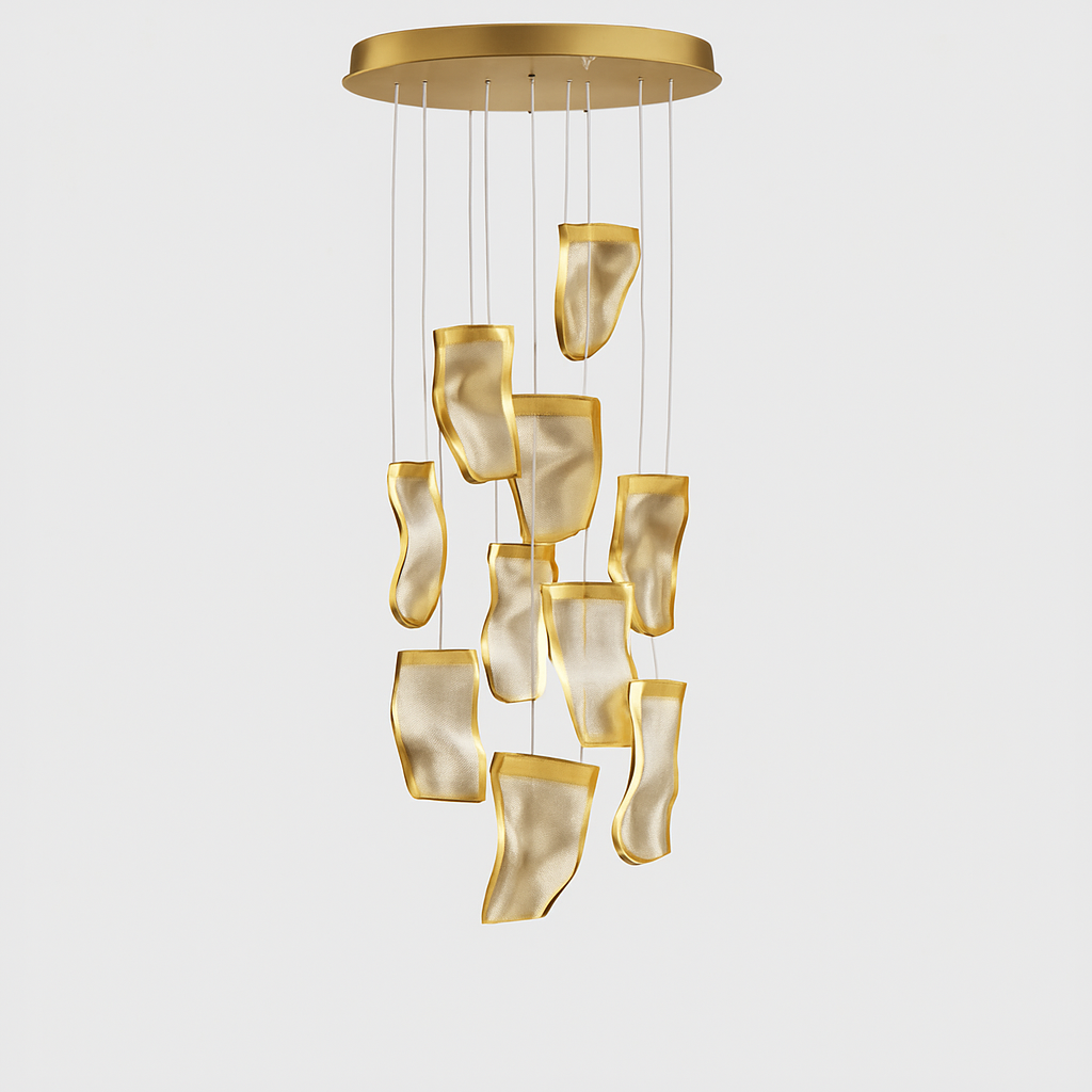 lustre moderne led pour duplex escalier bar et magasin de vêtements