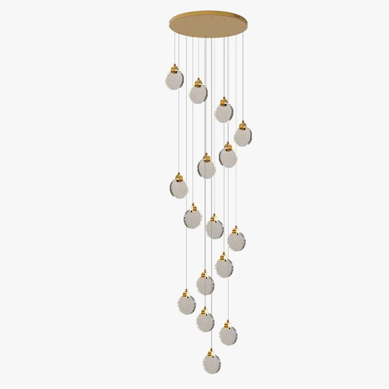 lustre moderne à LED pour escalier et duplex intérieur