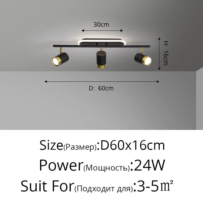 lustre moderne led pour magasin de vêtements et salon