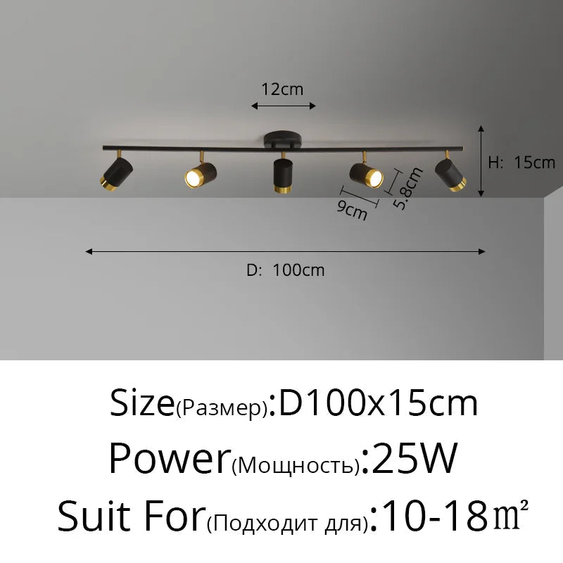 lustre moderne led pour magasin de vêtements et salon