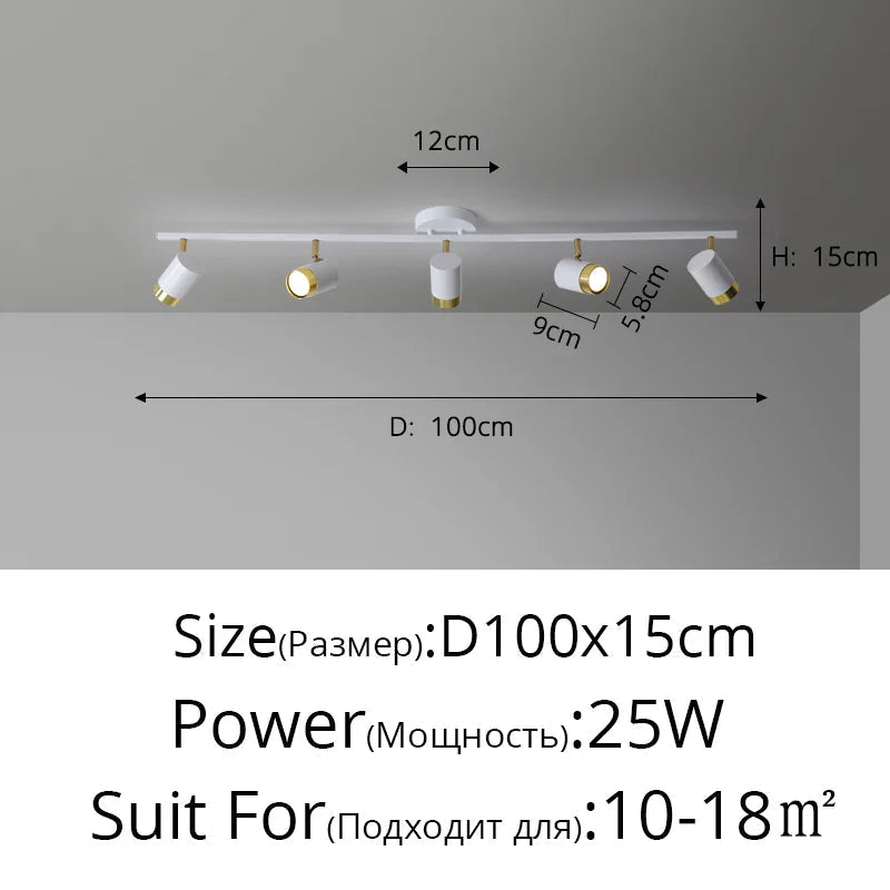 lustre moderne led pour magasin de vêtements et salon