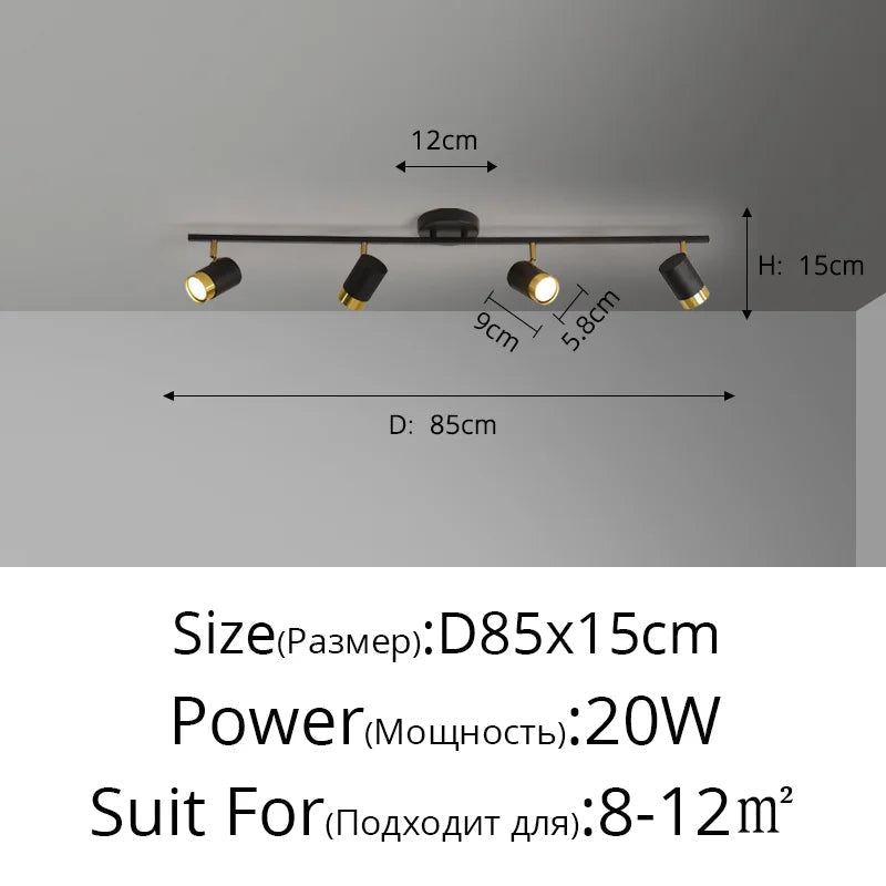 lustre moderne led pour magasin de vêtements et salon