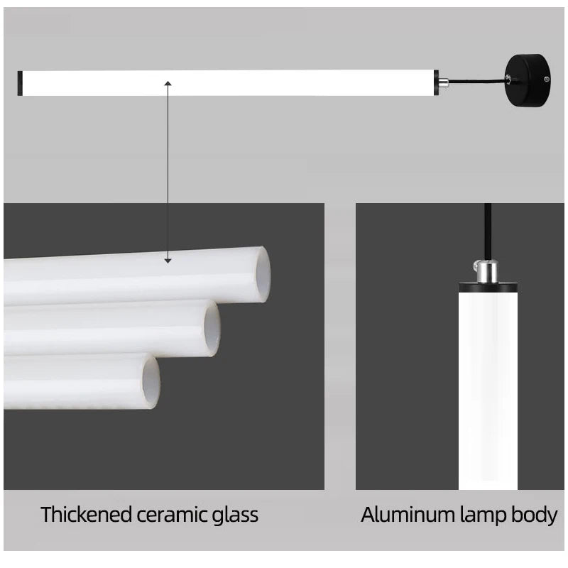 lustre moderne à led pour table et bar élégant