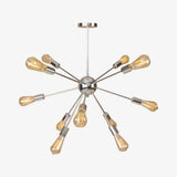 Lustre moderne LED style araignée métallique réglable Makari