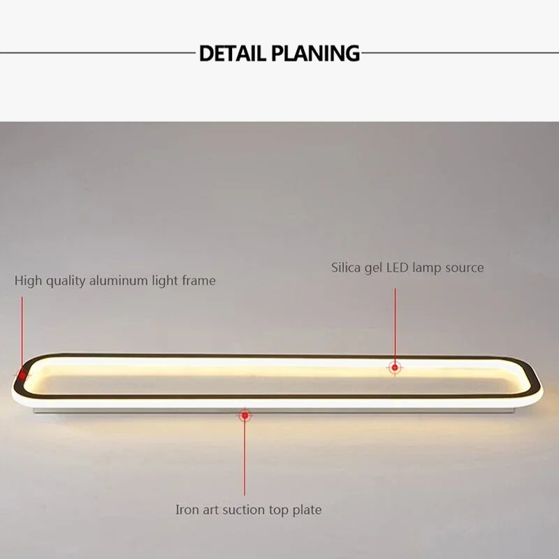 lustre moderne à leds avec télécommande et lumière variable