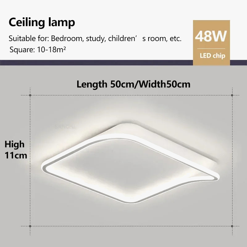 lustre moderne à leds pour décoration intérieure
