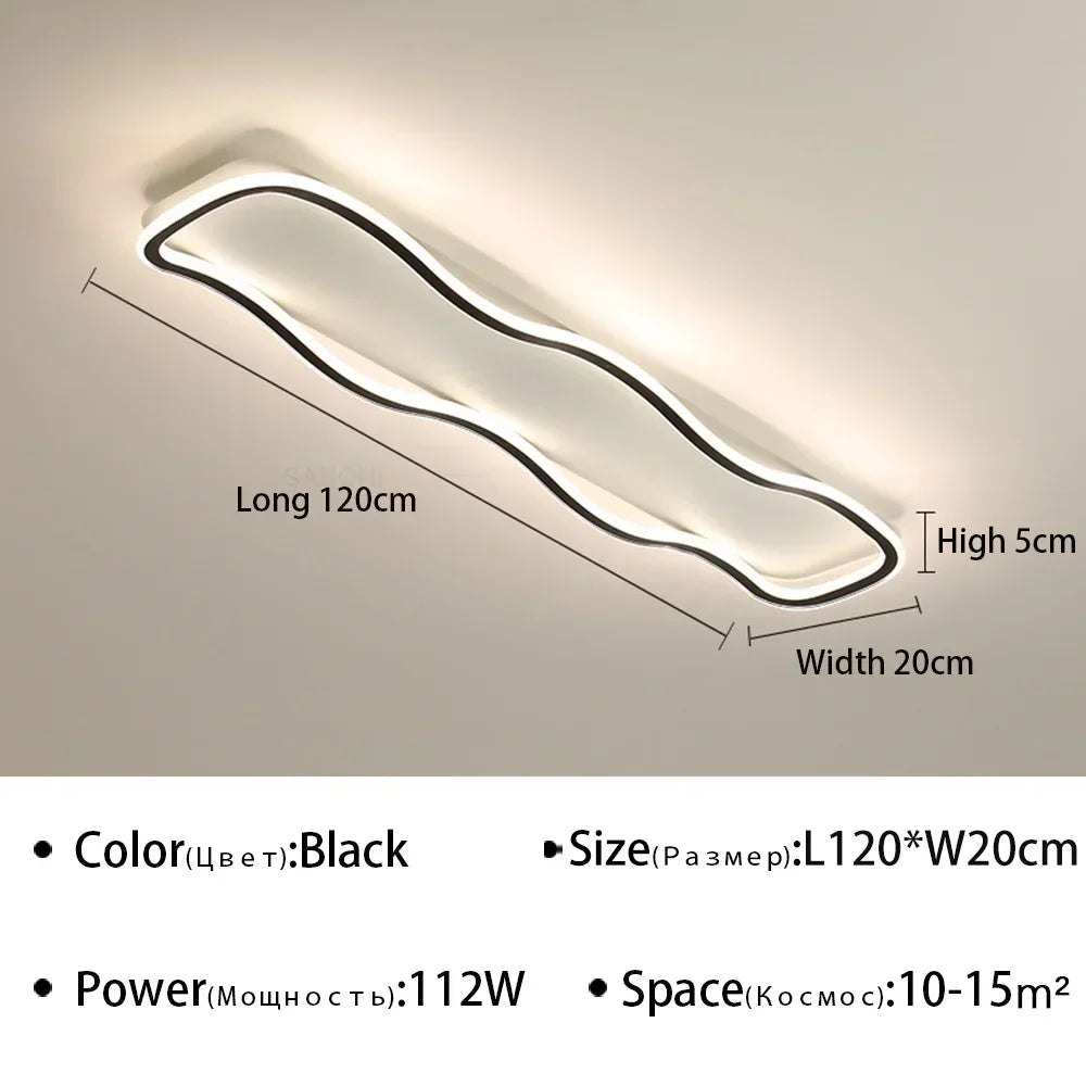 lustre moderne à leds pour décoration intérieure