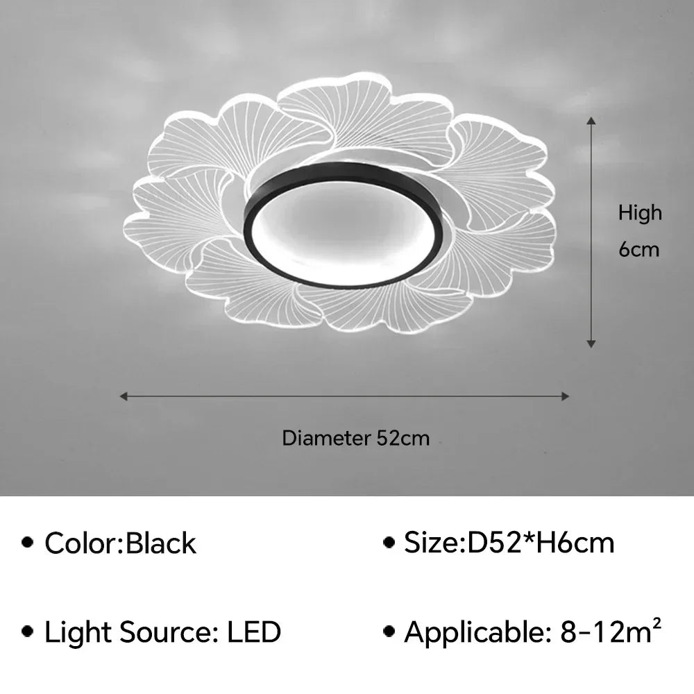lustre moderne à leds pour décoration intérieure