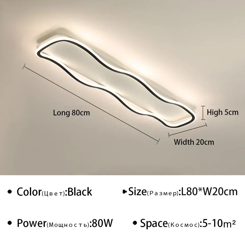 lustre moderne à leds pour décoration intérieure