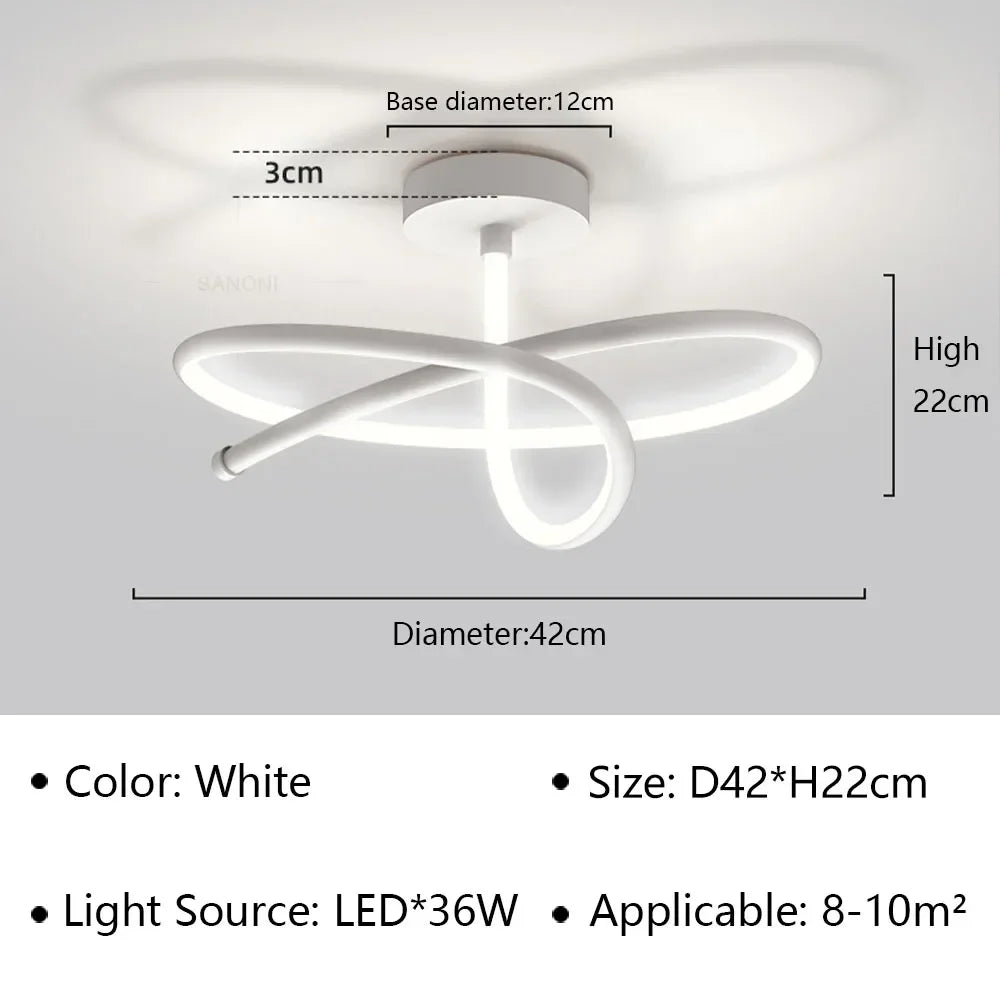 lustre moderne à leds pour décoration intérieure de luxe