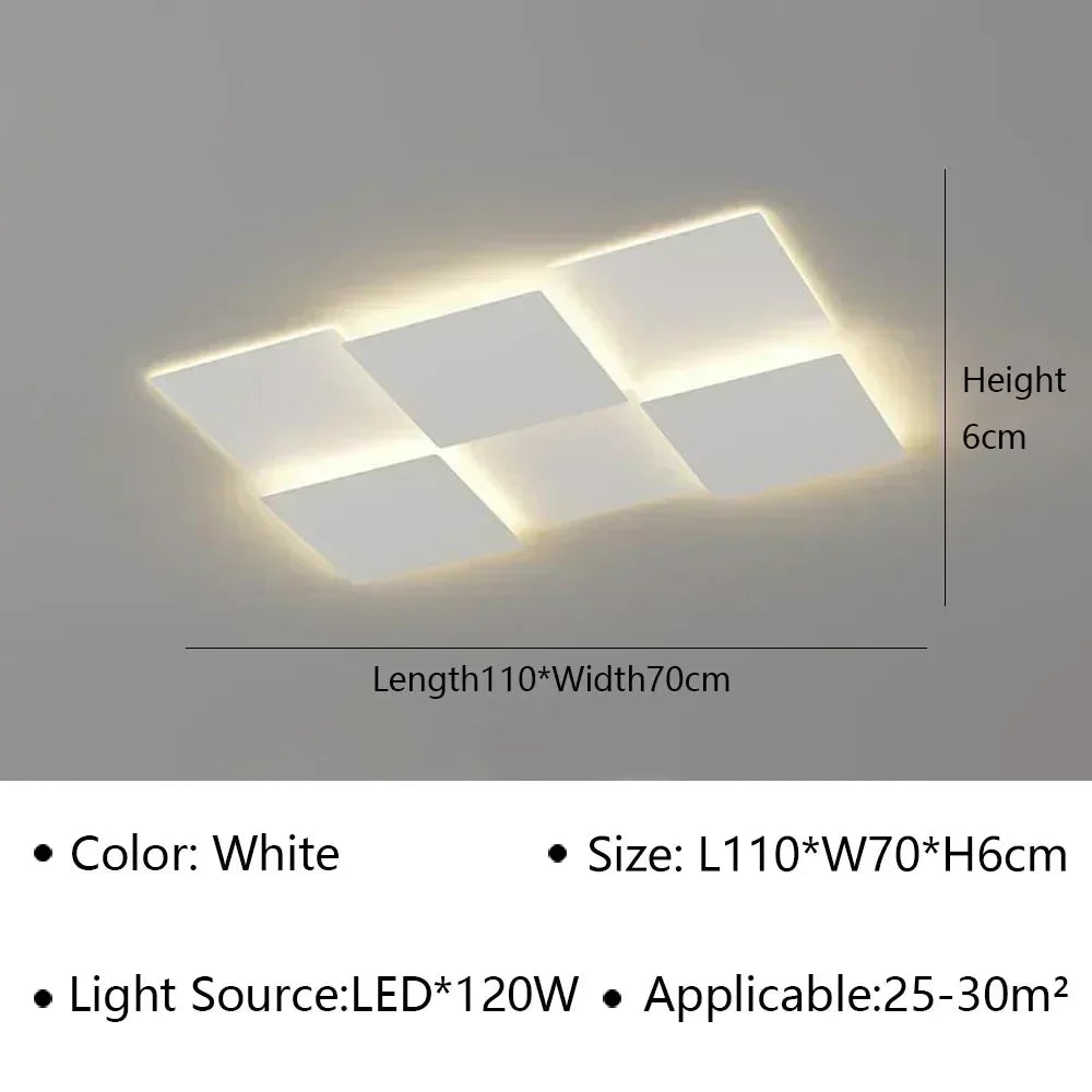lustre moderne à leds pour décoration intérieure intelligente