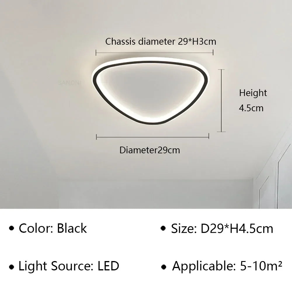 lustre moderne à leds pour décoration intérieure élégante