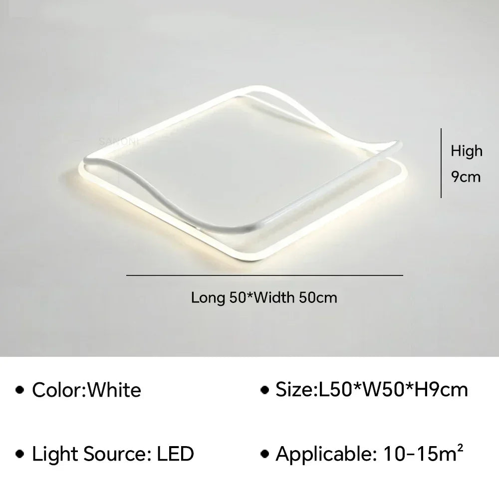 lustre moderne à leds pour décoration intérieure élégante