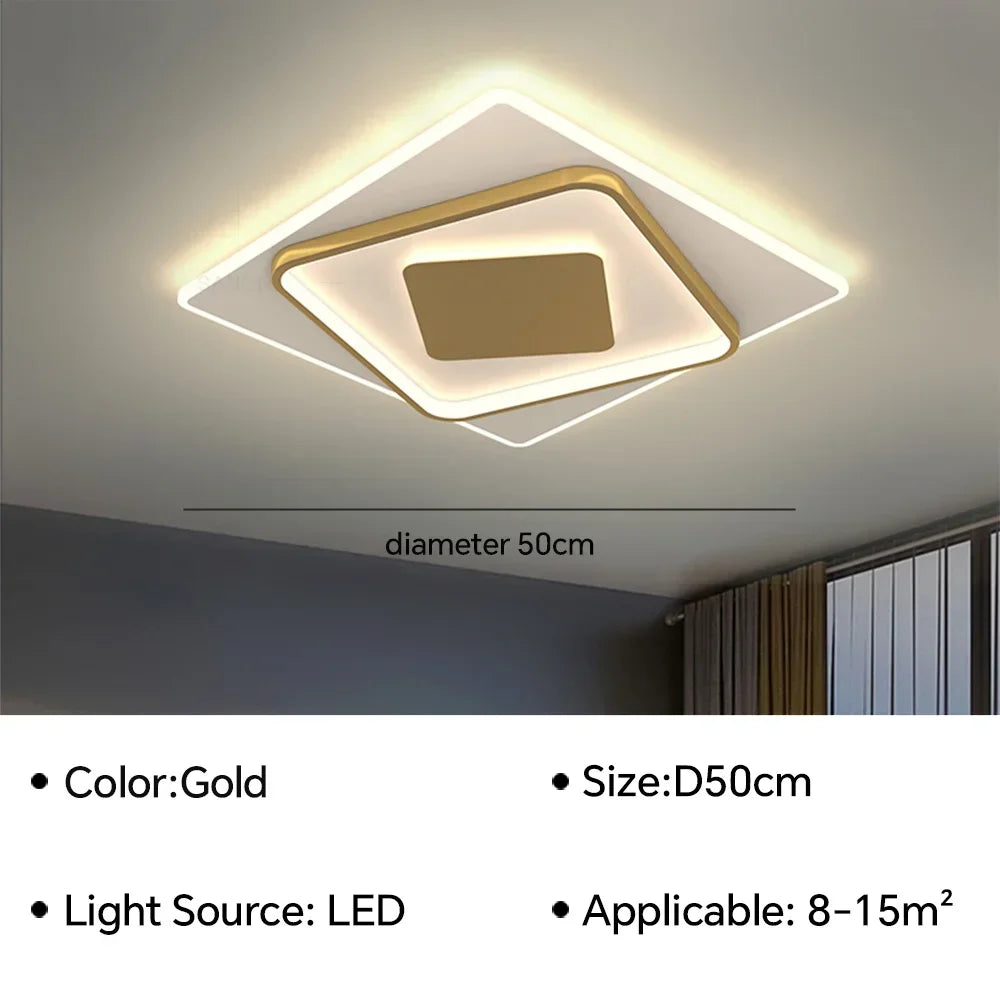 lustre moderne à leds pour décoration intérieure élégante