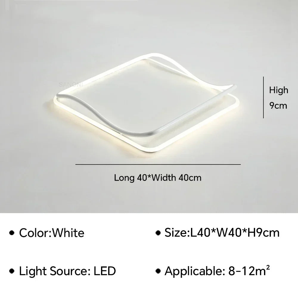 lustre moderne à leds pour décoration intérieure élégante