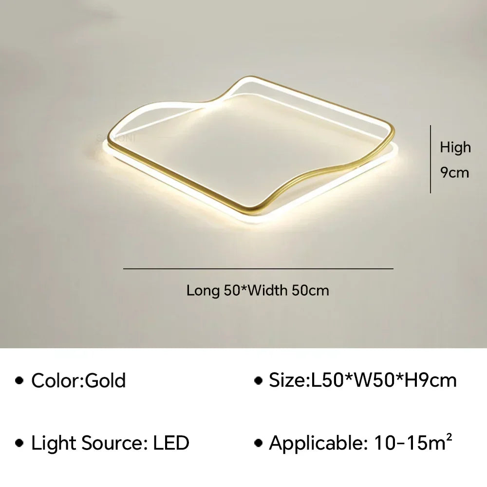 lustre moderne à leds pour décoration intérieure élégante