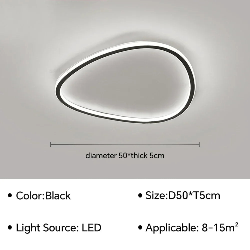 lustre moderne à leds pour décoration intérieure élégante