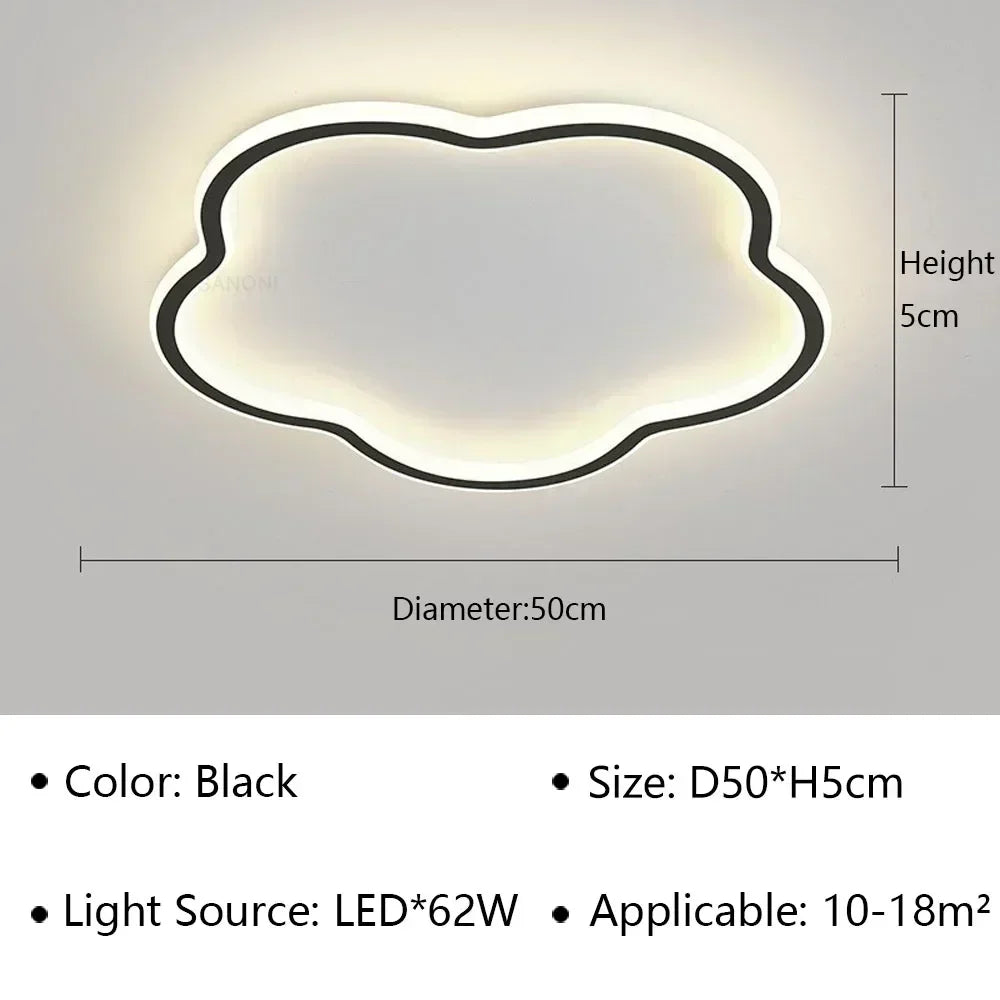 lustre moderne à leds pour décoration intérieure élégante