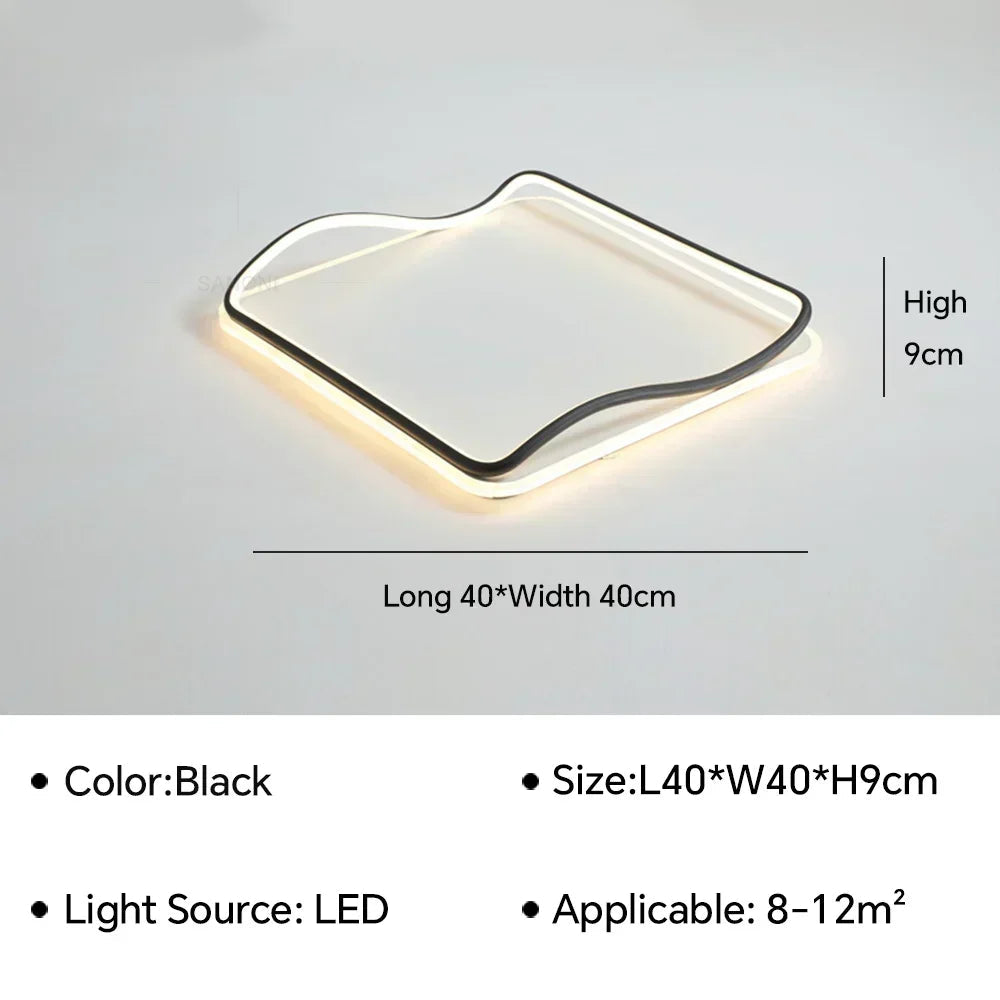 lustre moderne à leds pour décoration intérieure élégante