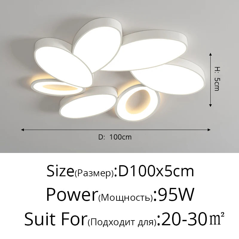 lustre moderne à leds pour décoration intérieure élégante et luxueuse