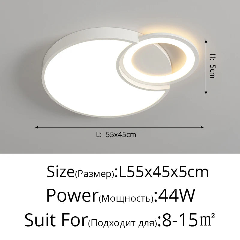 lustre moderne à leds pour décoration intérieure élégante et luxueuse