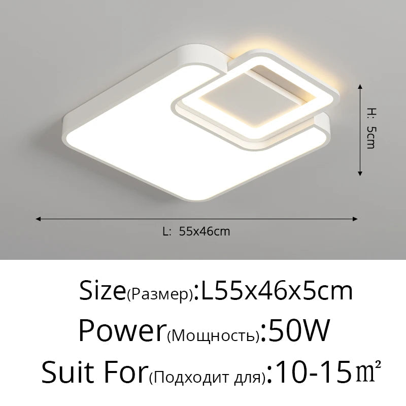 lustre moderne à leds pour décoration intérieure élégante et luxueuse