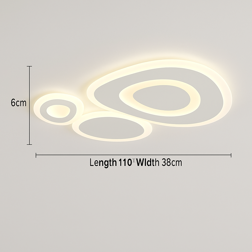 lustre moderne à leds pour décoration intérieure élégante et tendance