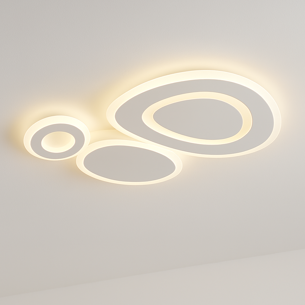 lustre moderne à leds pour décoration intérieure élégante et tendance