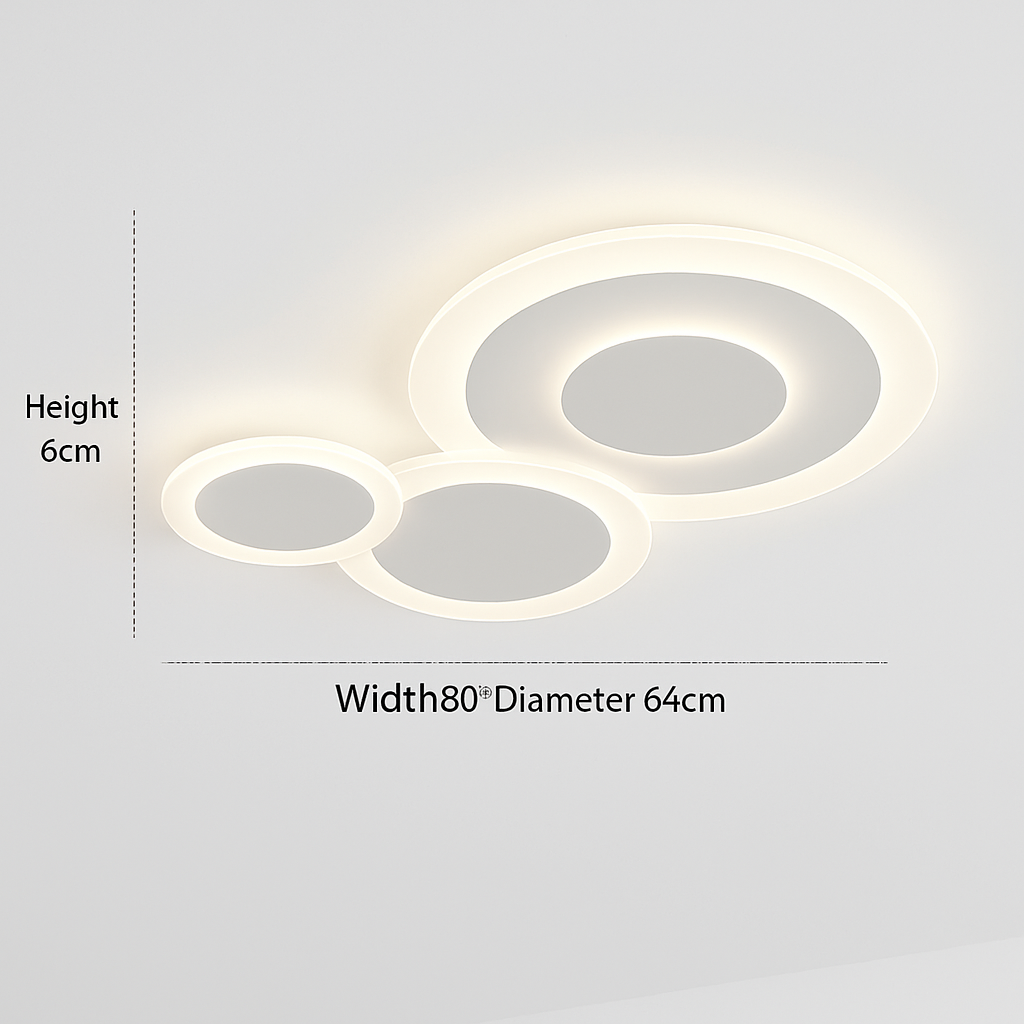 lustre moderne à leds pour décoration intérieure élégante et tendance