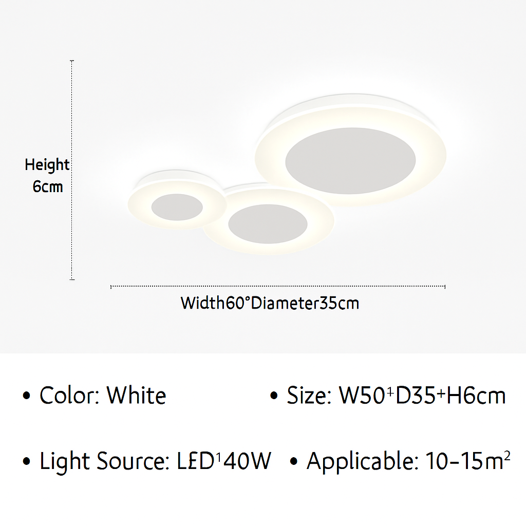 lustre moderne à leds pour décoration intérieure élégante et tendance