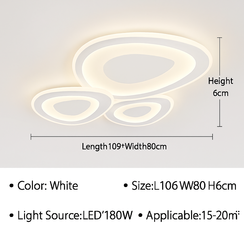 lustre moderne à leds pour décoration intérieure élégante et tendance