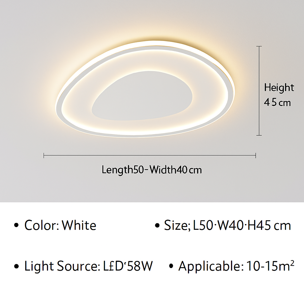 lustre moderne à leds pour décoration intérieure élégante et tendance