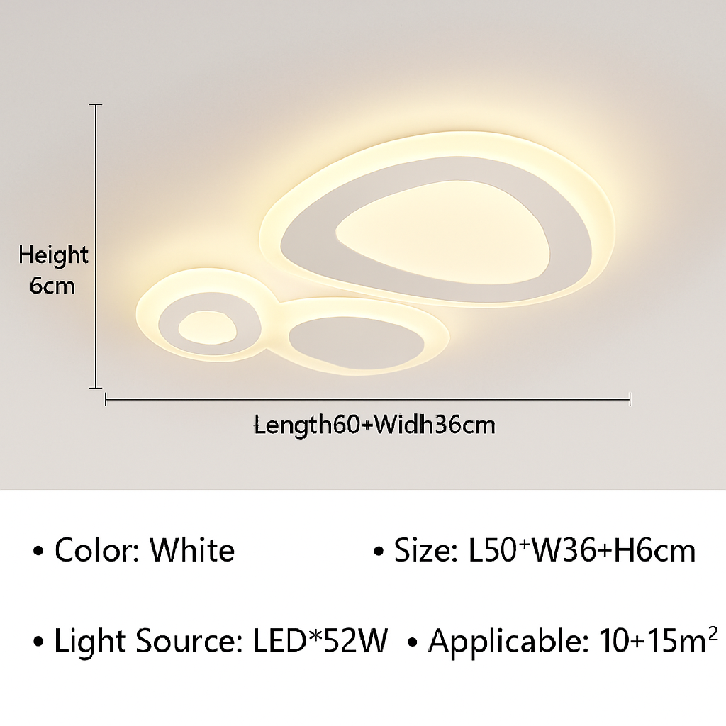 lustre moderne à leds pour décoration intérieure élégante et tendance