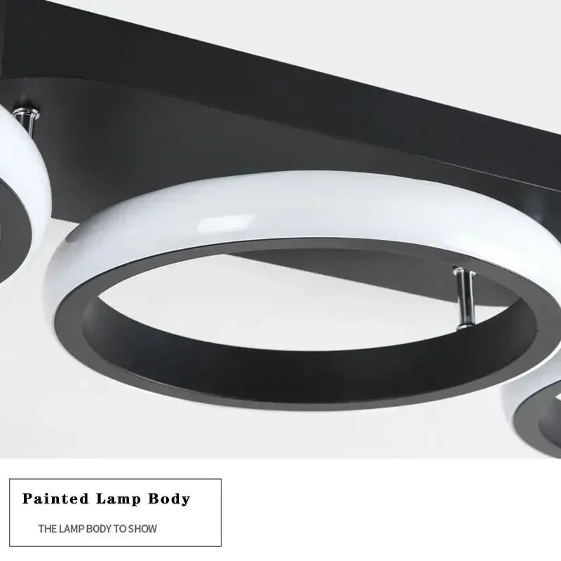 lustre moderne à leds pour décoration intérieure plafonniers