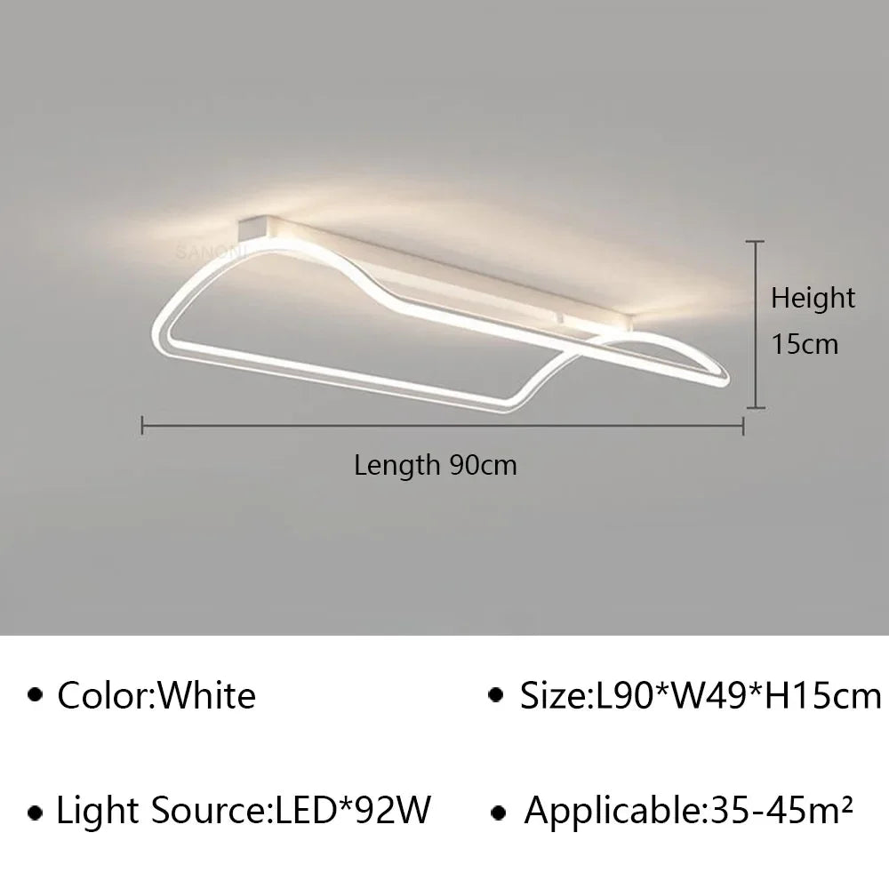 lustre moderne à leds pour intérieur décoratif