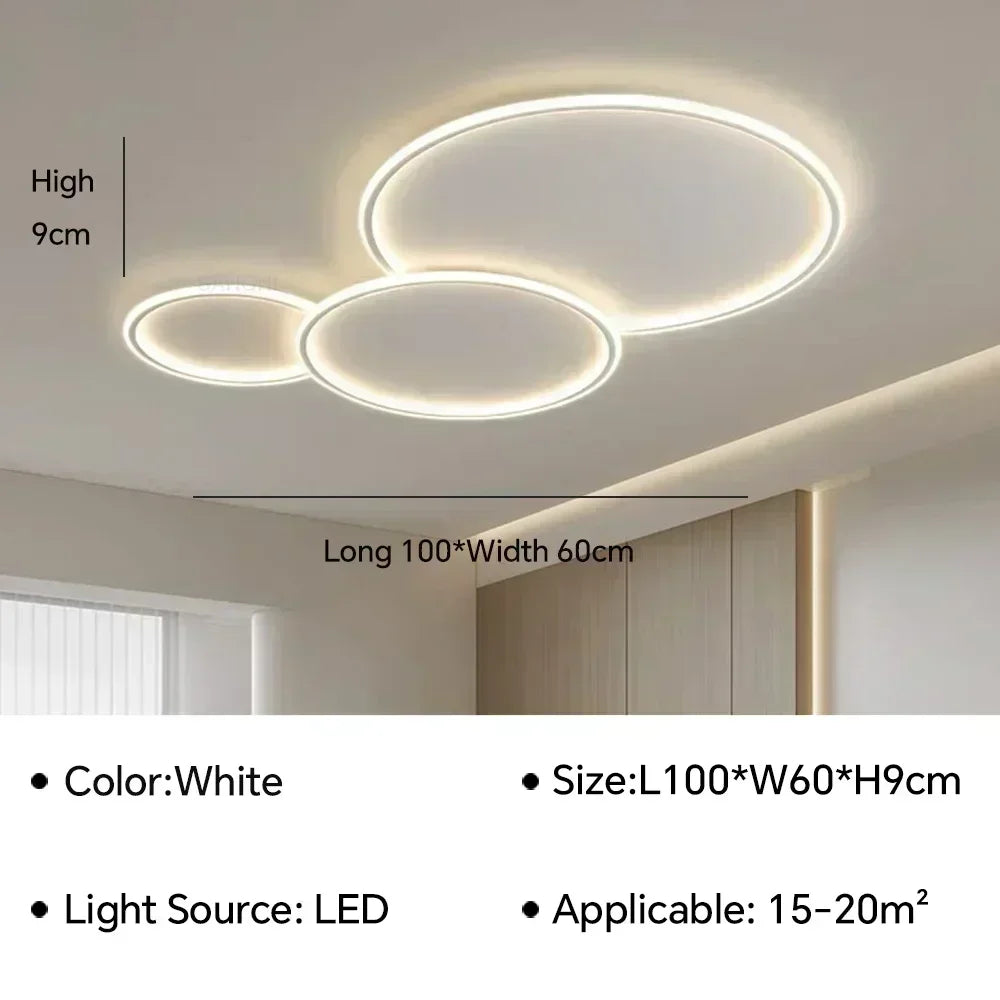 lustre moderne à leds pour intérieur décoratif