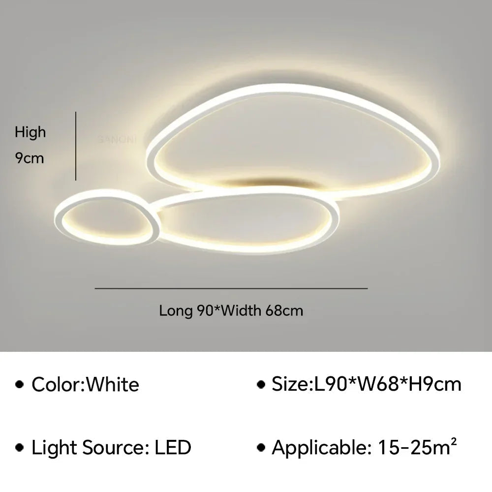 lustre moderne à leds pour intérieur décoratif