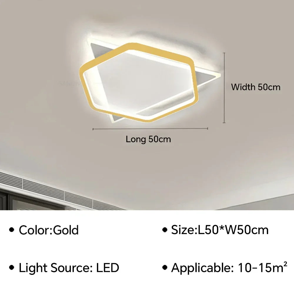 lustre moderne à leds pour intérieur de maison