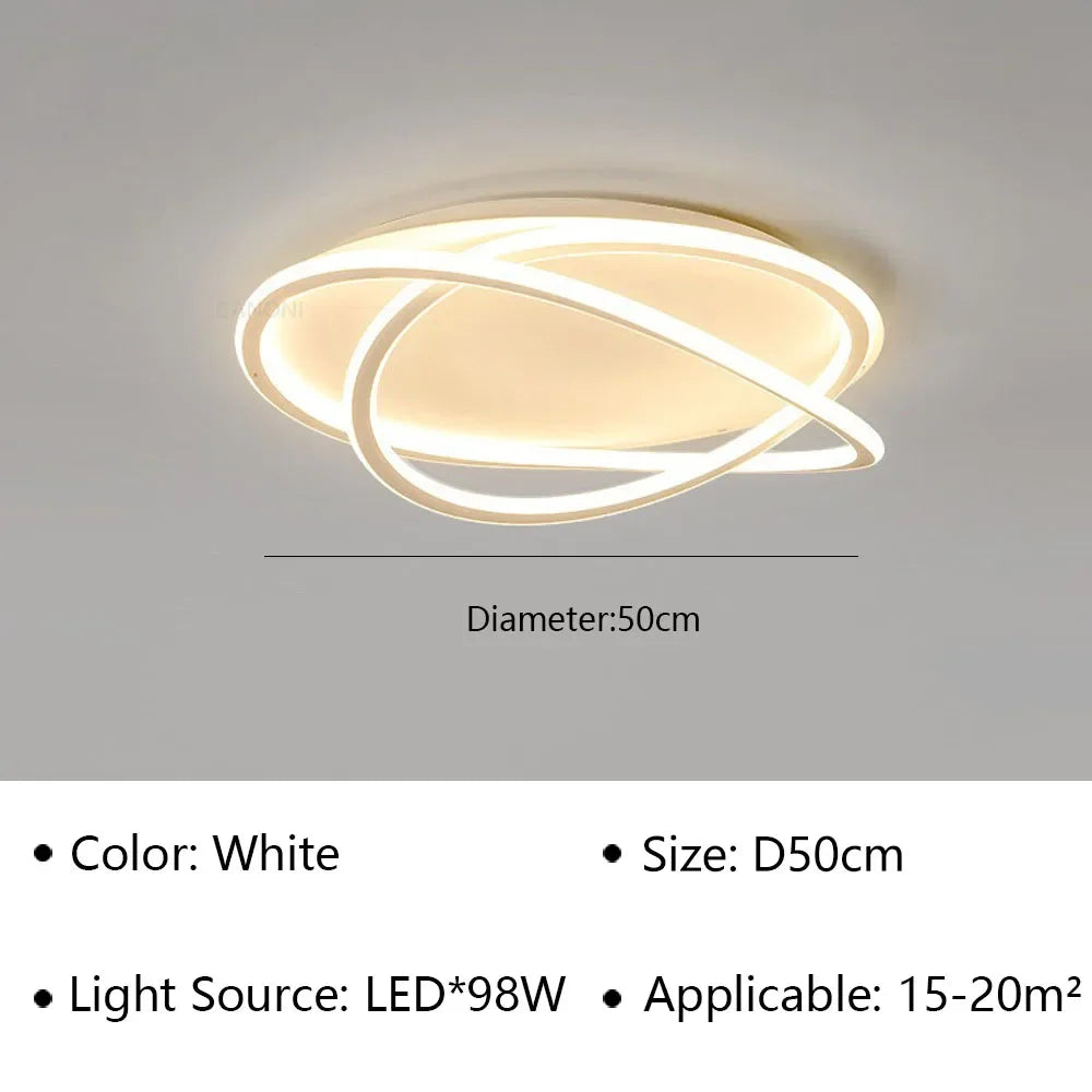 Plafonnier design moderne à leds pour intérieur de maison