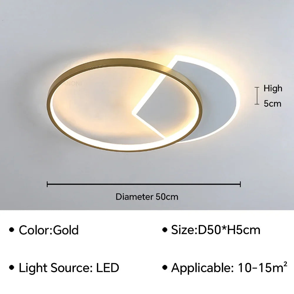 lustre moderne à leds pour intérieur de maison