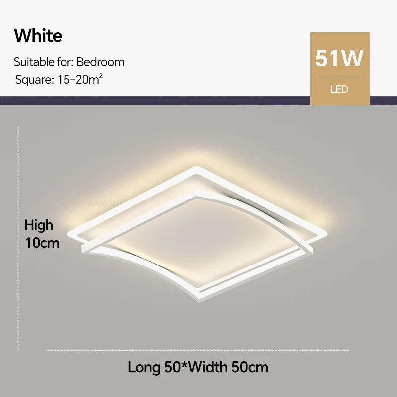 lustre moderne à leds pour intérieur de maison