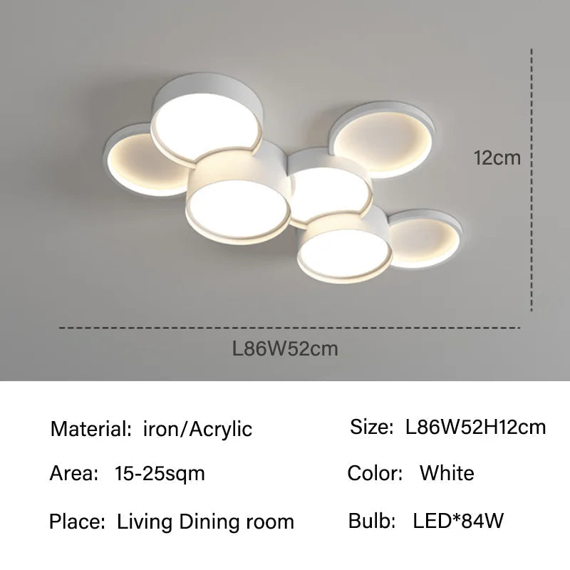 lustre moderne à leds pour un éclairage intérieur élégant