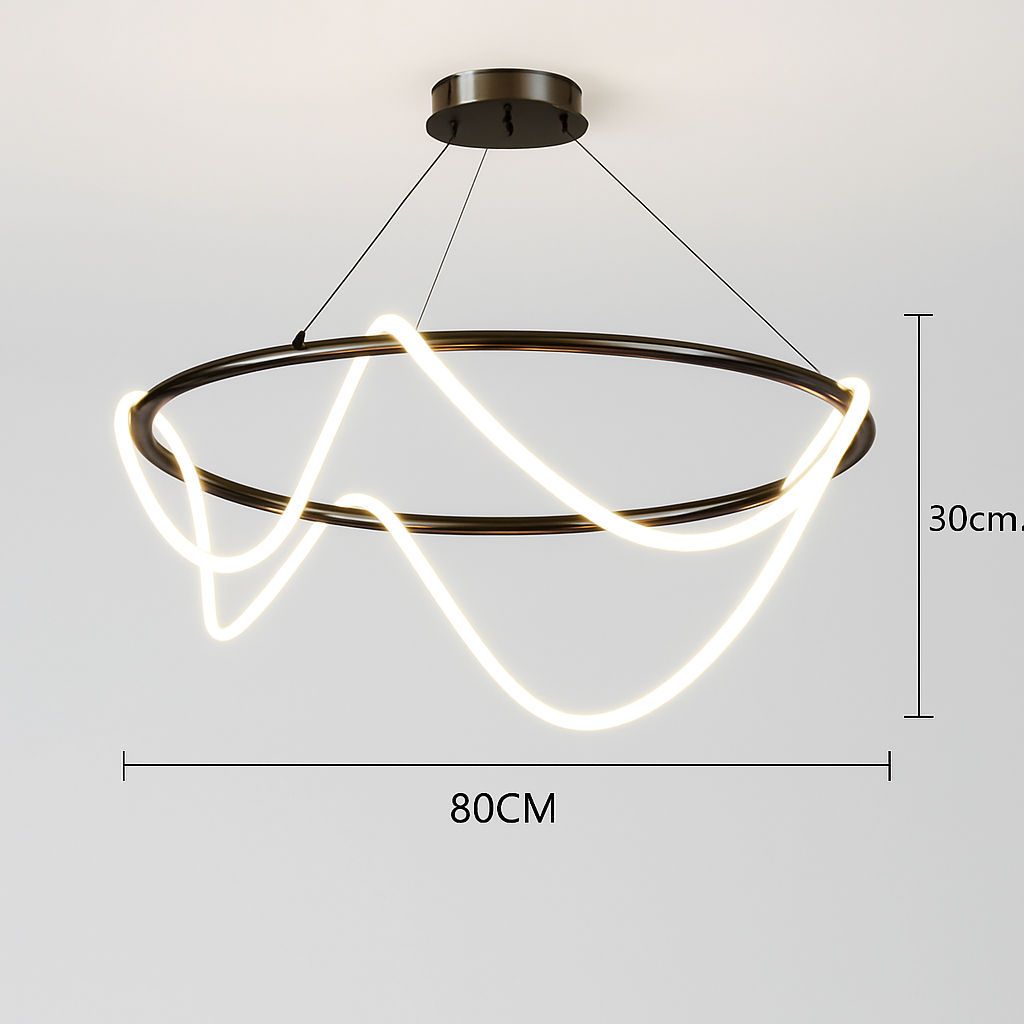 lustre moderne long tuyau led pour décoration maison suspendu